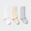 Calcetines de mujer con canalé ancho | 3 pares
