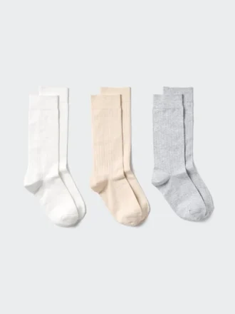 Calcetines de mujer con canalé ancho | 3 pares
