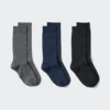 Calcetines de mujer con canalé ancho | 3 pares Calcetines de mujer con canalé ancho | 3 pares