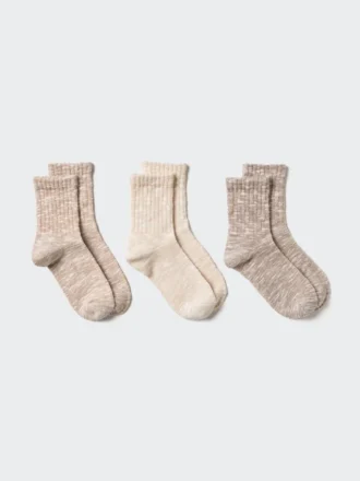 Calcetines de mujer con efecto slub | 3 pares