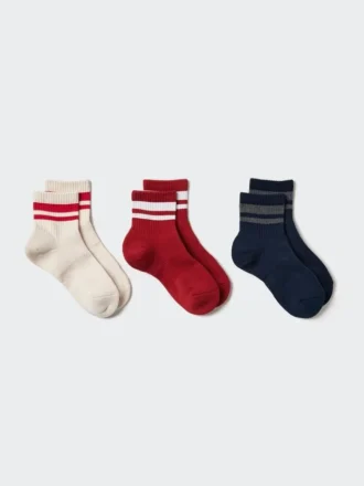 Calcetines de mujer de felpa | 3 pares | A rayas