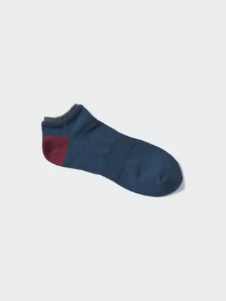 Calcetines de pantalón corto acanalados con bloques de color para hombre