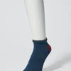 Calcetines de pantalón corto acanalados con bloques de color para hombre