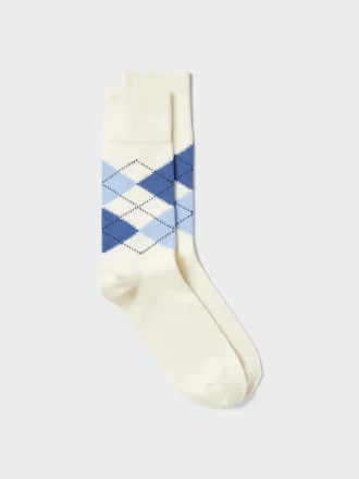 Calcetines de rombos para hombre