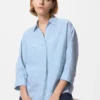 Camisa de mujer Premium Linen con cuello marinero y mangas 3/4 | A rayas Camisa de mujer Premium Linen con cuello marinero y mangas 3/4 | A rayas