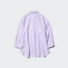 Camisa de mujer Premium Linen con cuello marinero y mangas 3/4 | A rayas Camisa de mujer Premium Linen con cuello marinero y mangas 3/4 | A rayas