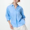 Camisa de Premium Linen con cuello marinero para mujer Camisa de Premium Linen con cuello marinero para mujer
