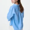 Camisa de Premium Linen con cuello marinero para mujer Camisa de Premium Linen con cuello marinero para mujer