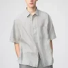 Camisa oversize Premium Linen para hombre | Manga corta
