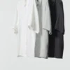 Camisa oversize Premium Linen para hombre | Manga corta