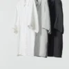 Camisa oversize Premium Linen para hombre | Manga corta
