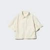 Camisas boxy de mezclilla para mujer | Mangas cortas Camisas boxy de mezclilla para mujer | Mangas cortas