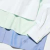 Camisas cortas de corte cuadrado estilo Oxford para mujer Camisas cortas de corte cuadrado estilo Oxford para mujer