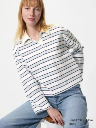 Camisas de algodón lavadas para mujeres | A rayas