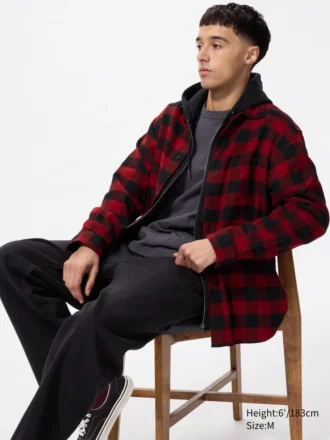 Camisas de franela a cuadros para hombre