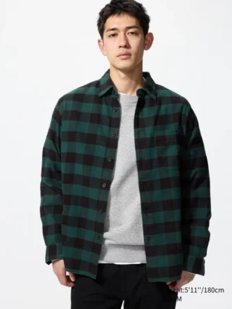 Camisas de franela a cuadros para hombre