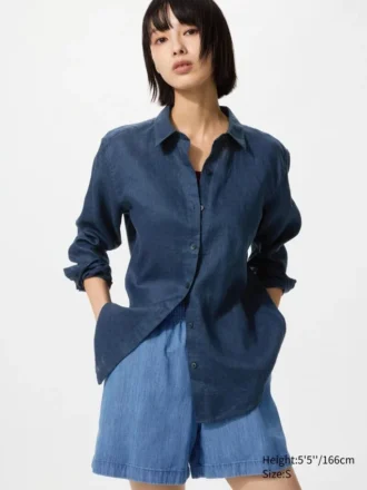 Camisas de lino Premium Linen para mujer