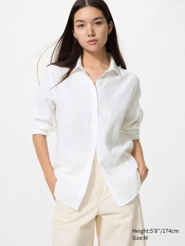 Camisas de lino Premium Linen para mujer Camisas de lino Premium Linen para mujer