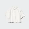 Camisas de pantalones cortos de nylon de corte cuadrado para mujer | Mangas cortas Camisas de pantalones cortos de nylon de corte cuadrado para mujer | Mangas cortas