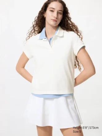 Camisas de piqué mini para mujeres