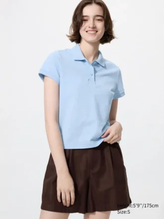 Camisas de piqué mini para mujeres
