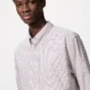 Camisas de tela de sarga para hombre | Botones en el cuello | A cuadros Camisas de tela de sarga para hombre | Botones en el cuello | A cuadros