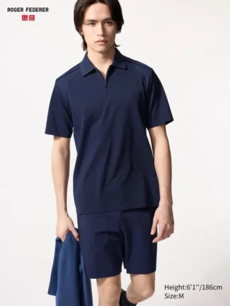 Camisas DRY-EX con cremallera de un cuarto para hombre