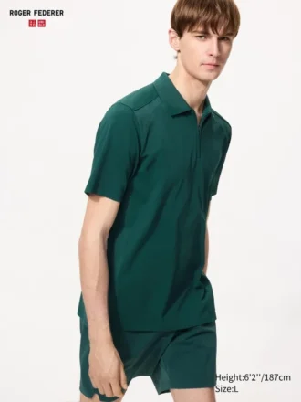 Camisas DRY-EX con cremallera de un cuarto para hombre