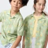 Camisas infantiles de cuello abierto | Mangas cortas | Estampado Camisas infantiles de cuello abierto | Mangas cortas | Estampado