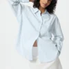 Camisas oversize de algodón para mujer | A rayas