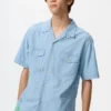 Camisas oversize de cambray para hombre Camisas oversize de cambray para hombre