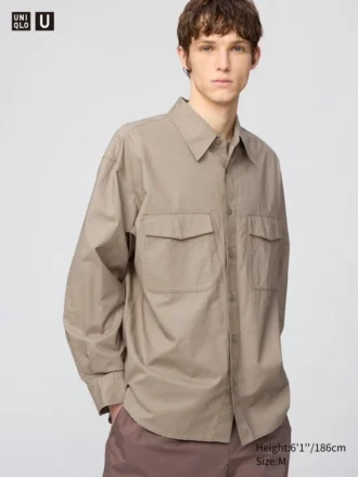 Camisas oversize de trabajo para hombre | Camisetas de manga larga