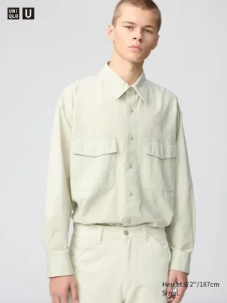 Camisas oversize de trabajo para hombre | Camisetas de manga larga
