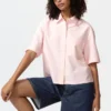 Camisas Oxford Boxy para mujer | Mangas cortas Camisas Oxford Boxy para mujer | Mangas cortas