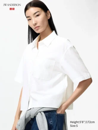 Camisas Oxford Boxy para mujer | Mangas cortas