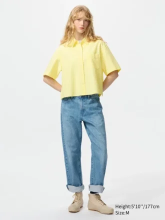 Camisas Oxford Boxy para mujer | Mangas cortas