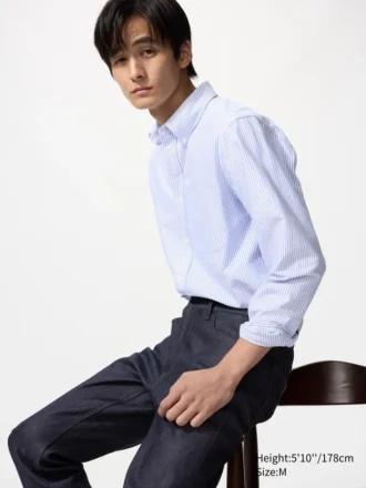Camisas Oxford Slim para hombre | A rayas