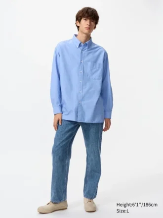 Camisas Oxford unisex oversize