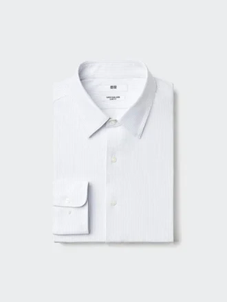 Camisas slim de jersey Super Non-Iron para hombre | Cuello regular | A rayas