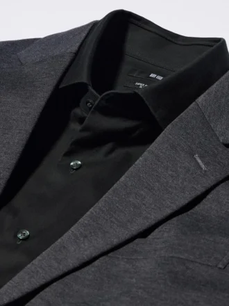Camisas slim para hombre Super Non-Iron | Cuello abierto