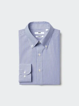Camisas slim para hombre Super Non-Iron | Cuello con botones | A rayas