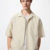 Camisas unisex de algodón y lino | Mangas cortas Camisas unisex de algodón y lino | Mangas cortas