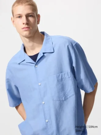 Camisas unisex de algodón y lino | Mangas cortas