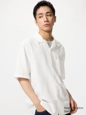 Camisas unisex de algodón y lino | Mangas cortas