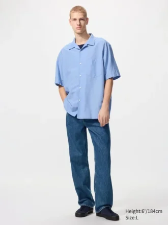 Camisas unisex de algodón y lino | Mangas cortas Camisas unisex de algodón y lino | Mangas cortas