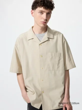 Camisas unisex de cuello abierto | Mangas cortas