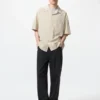 Camisas unisex de cuello abierto | Mangas cortas