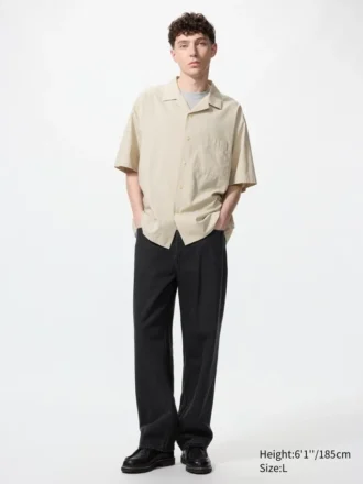 Camisas unisex de cuello abierto | Mangas cortas