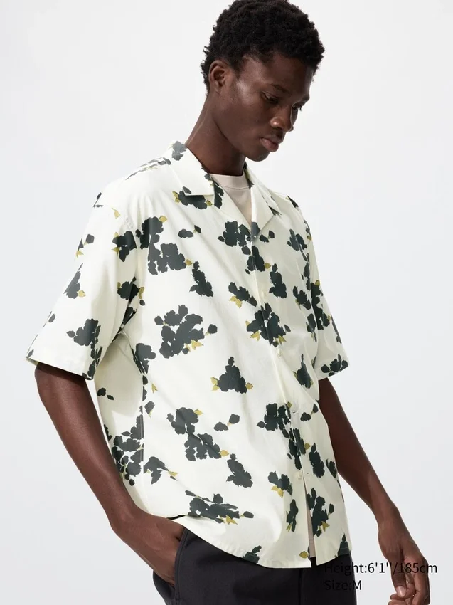 Camisas unisex de cuello abierto | Mangas cortas | Estampadas Camisas unisex de cuello abierto | Mangas cortas | Estampadas