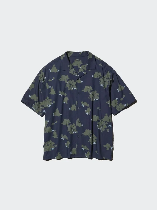 Camisas unisex de cuello abierto | Mangas cortas | Estampadas Camisas unisex de cuello abierto | Mangas cortas | Estampadas
